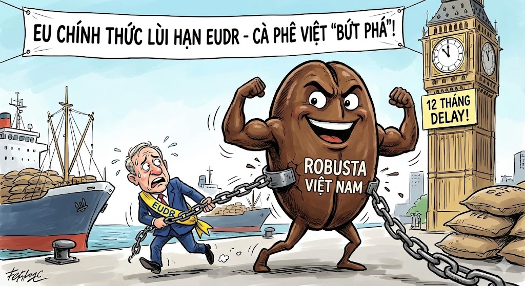 Cà phê: EU chính thức lùi hạn EUDR 12 tháng - 